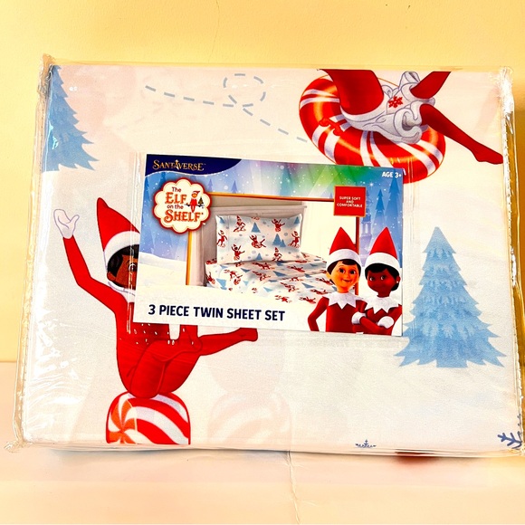 Elf on the Shelf TWIN 3 Pc Sheet Set - Picture 1 of 4